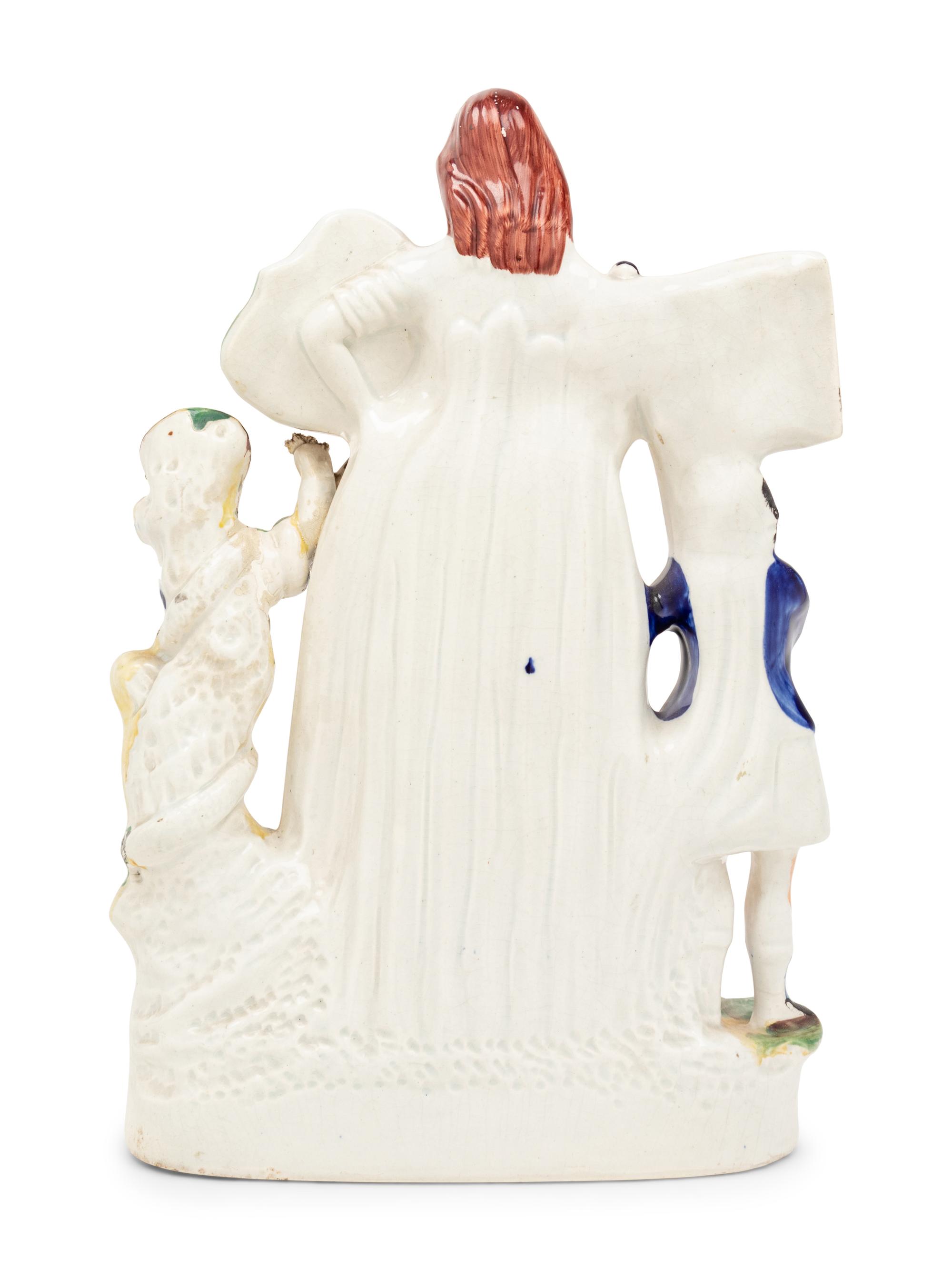 A Staffordshire Band of Hope Figural Group