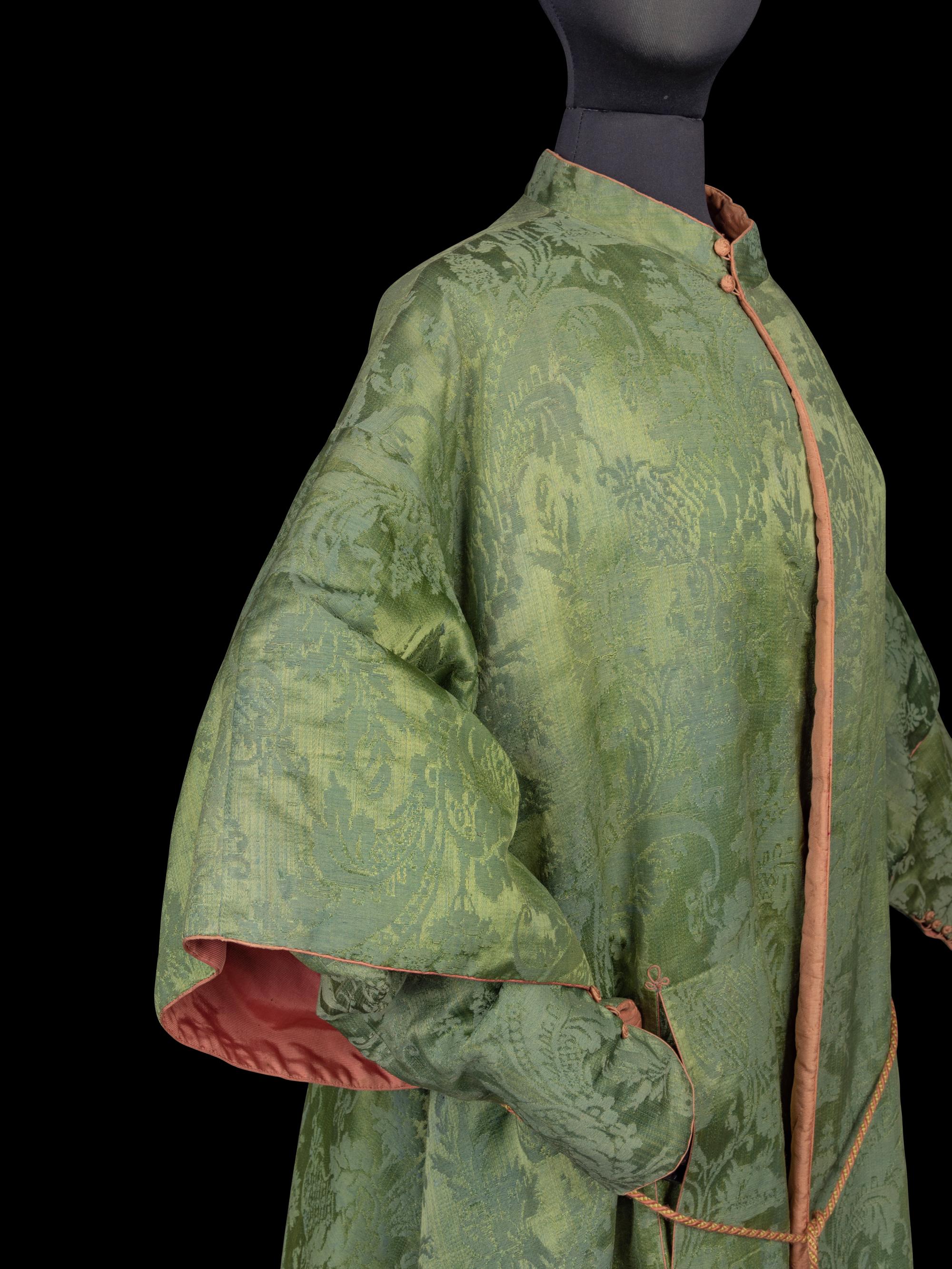 Victorian Quilted Dressing Gown, 1850-70s