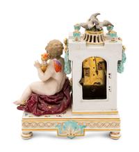 A Meissen Porcelain Mantle Clock