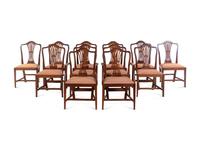 A Set of Twelve Federal Style Mahogany Dining Chairs