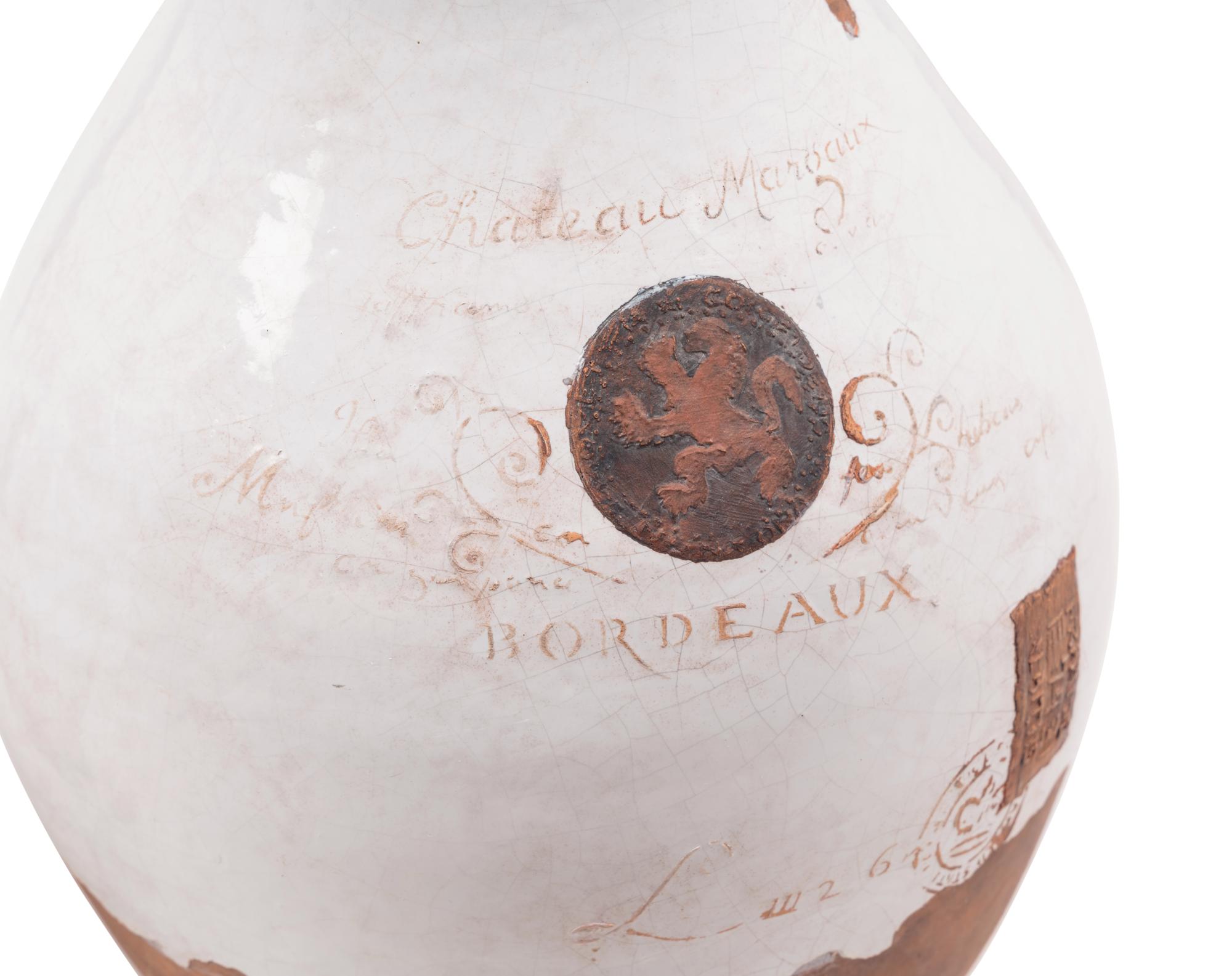 A Pair of French Glazed Terra Cotta Storage Jars