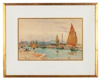 Sailboats in Canal