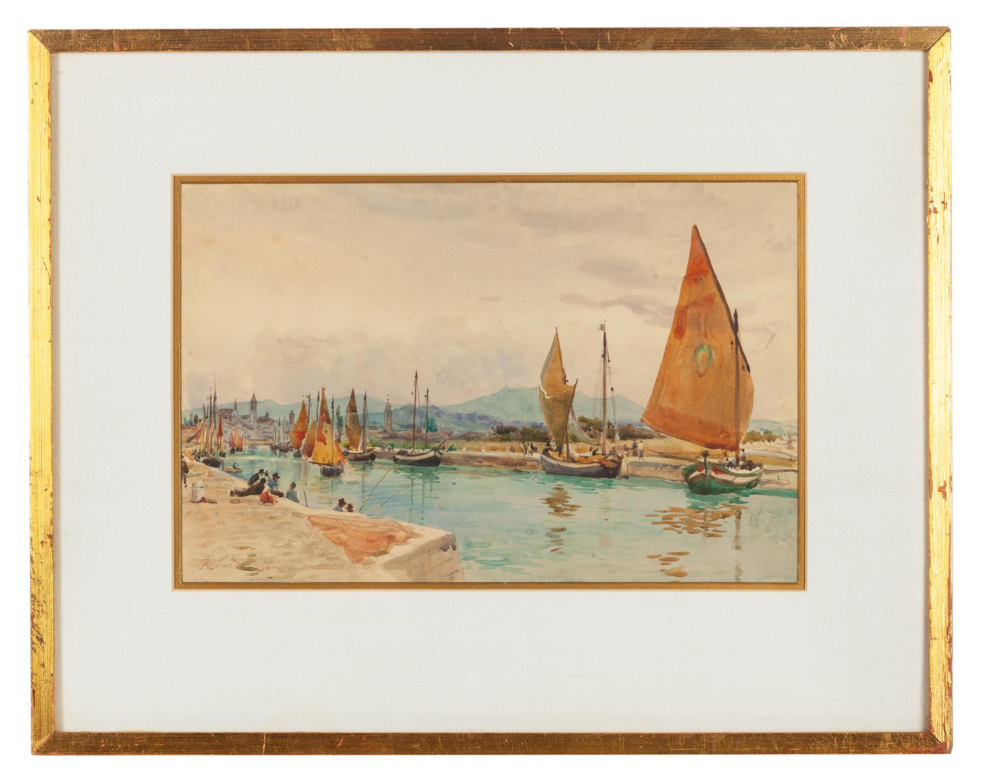 Sailboats in Canal