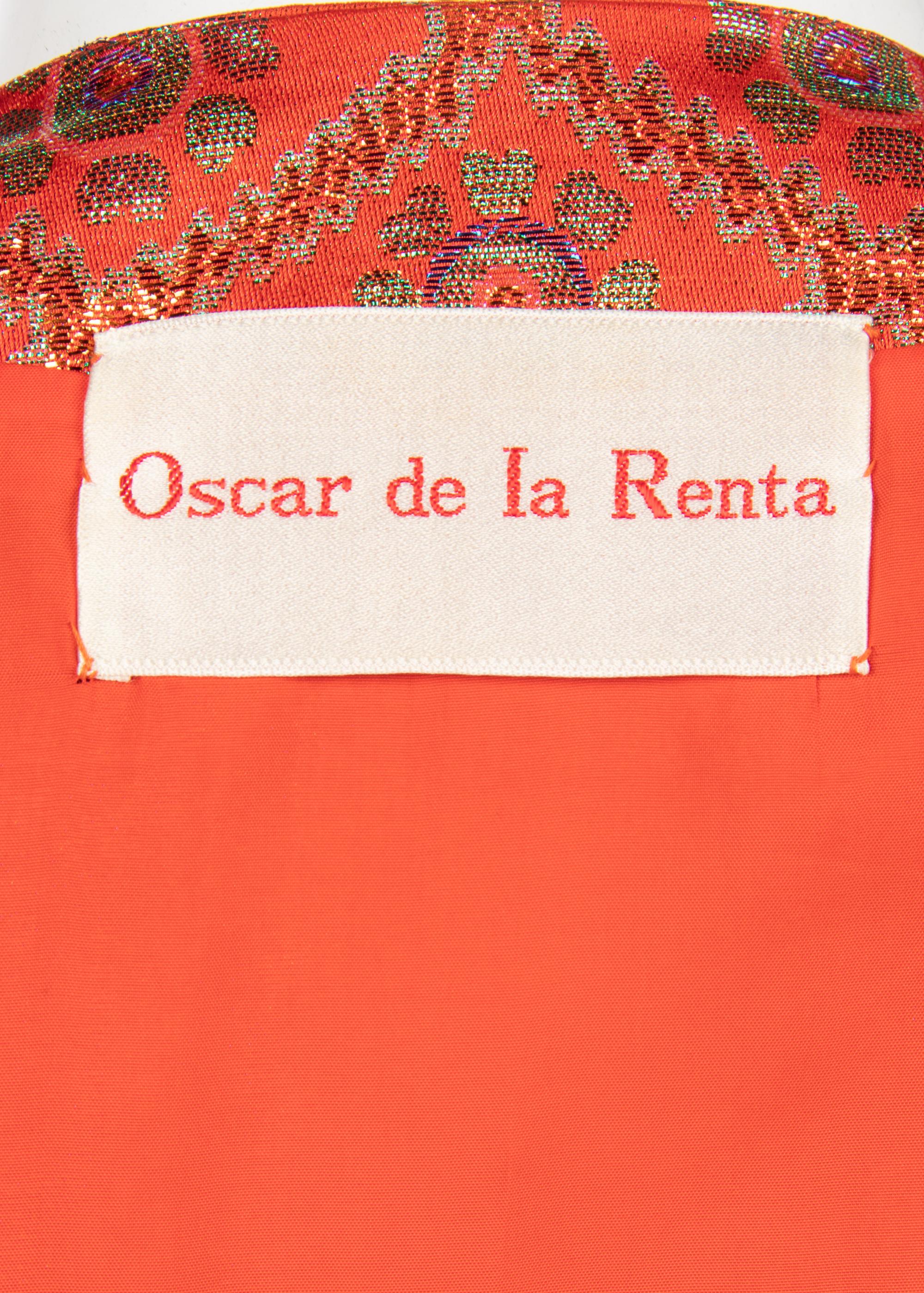 Oscar de la Renta Vintage Red Coat, 1960-70s