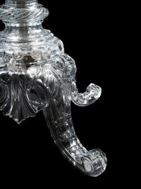 A Pair of Baccarat Cut Glass Tsarine Twenty-Four-Light Torchères