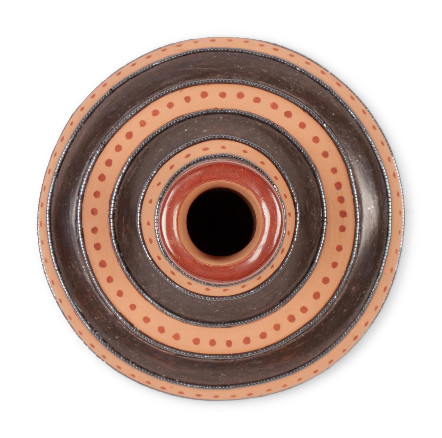 "Op Art" Pottery Jar