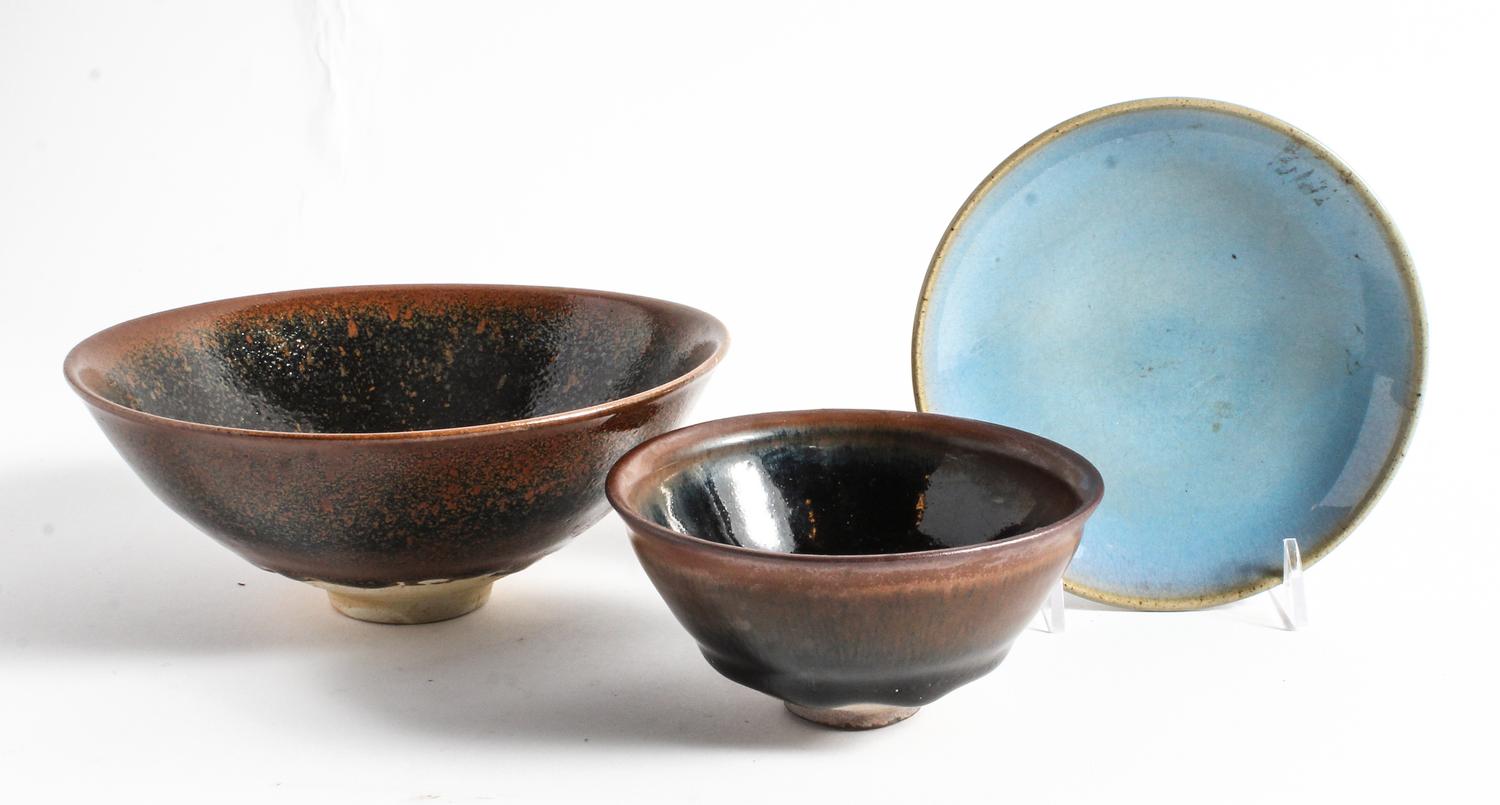 Three Chinese Monochrome Glazed Porcelain Articles