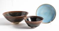 Three Chinese Monochrome Glazed Porcelain Articles