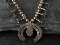 Navajo Child's Squash Blossom Necklace