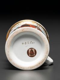 A Race Car Driver's Porcelain Occupational Shaving Mug