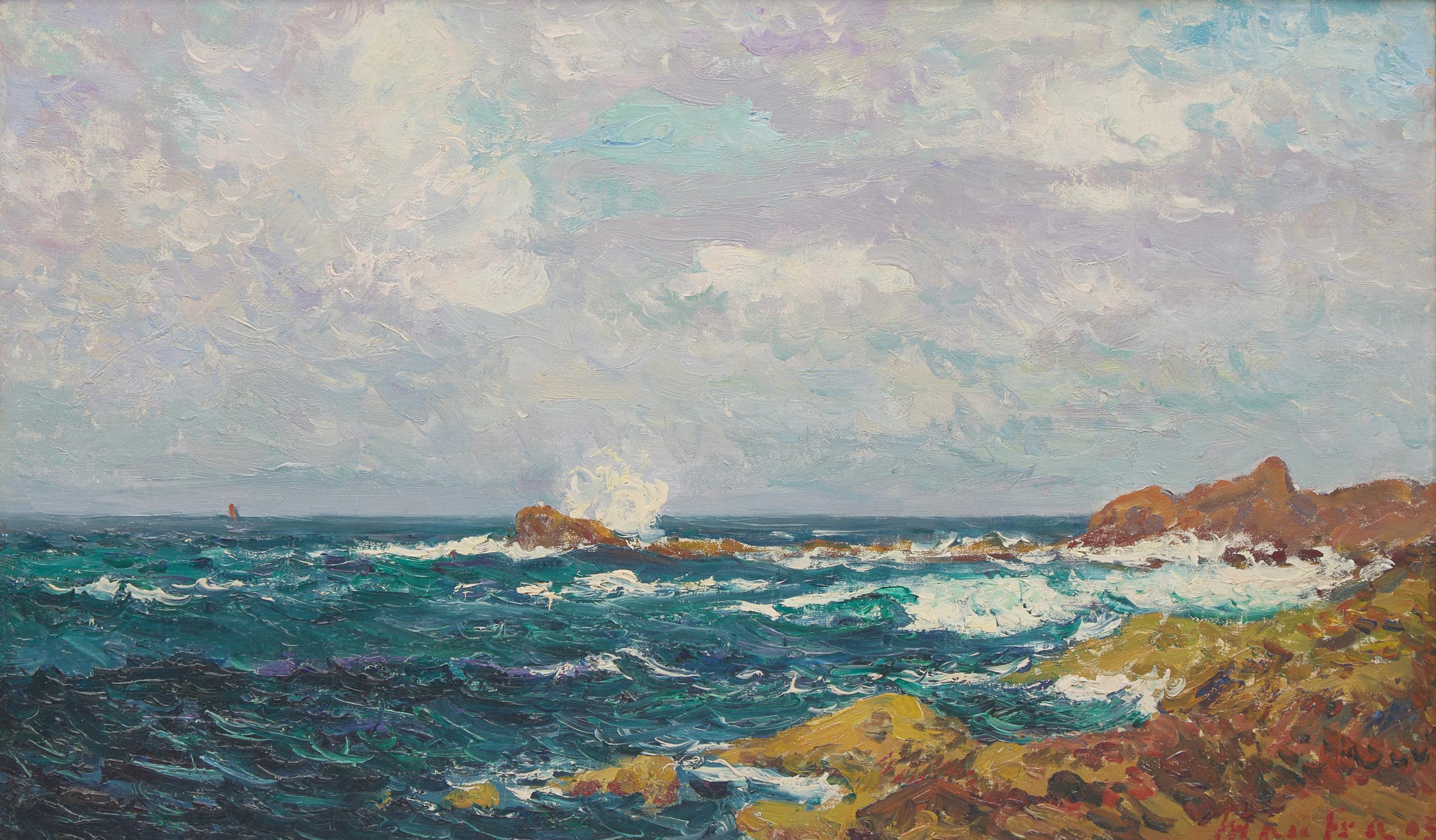 Maxime Maufra (French, 1861-1918) — La Mer Bleue, Quiberon , 1903