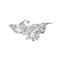 PLATINUM AND DIAMOND SPRAY BROOCH