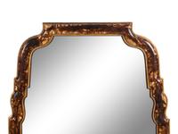 A Queen Anne Style Faux Tortoise Shell Painted Pier Mirror