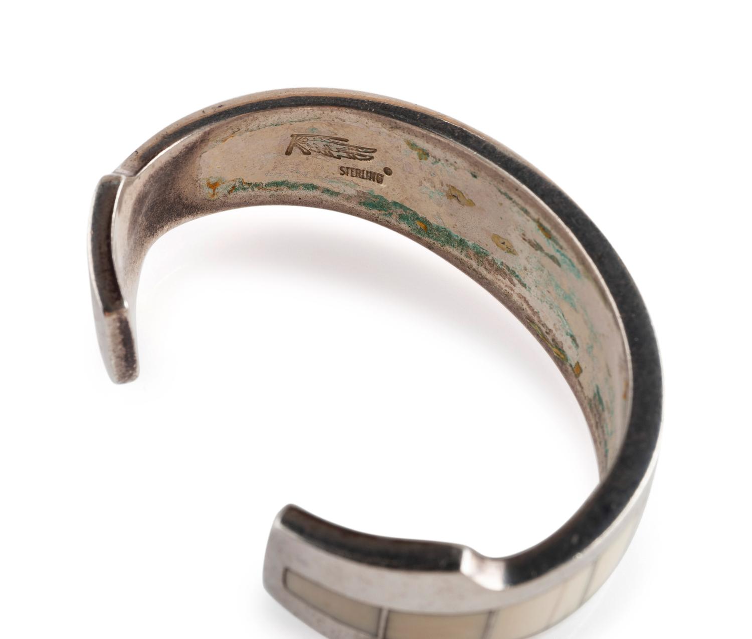 Silver and Channel Inlay Cuff Bracelets and Rings