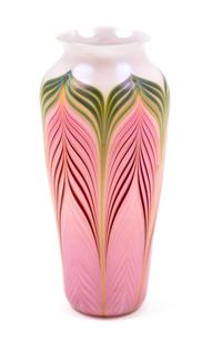 A Zellique Studios Art Glass Vase Height 9 1/2 inches. — JOSEPH MOREL, FEBRUARY, 1983