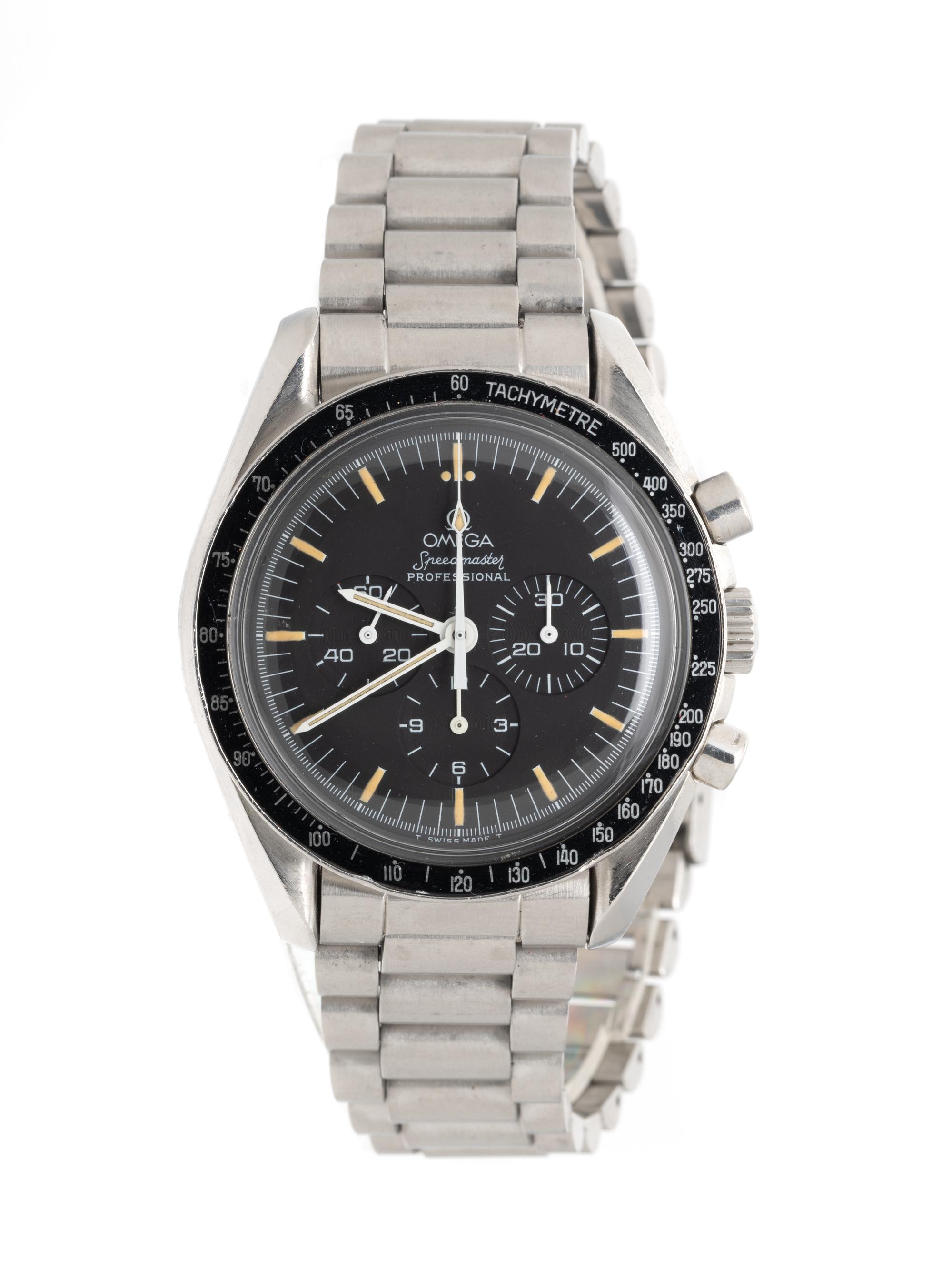 OMEGA, REF. 145.022 STAINLESS STEEL 'SPEEDMASTER' 'ZAF' MILITARY-ISSUED CHRONOGRAPH WATCH, BOX & PAPERS
