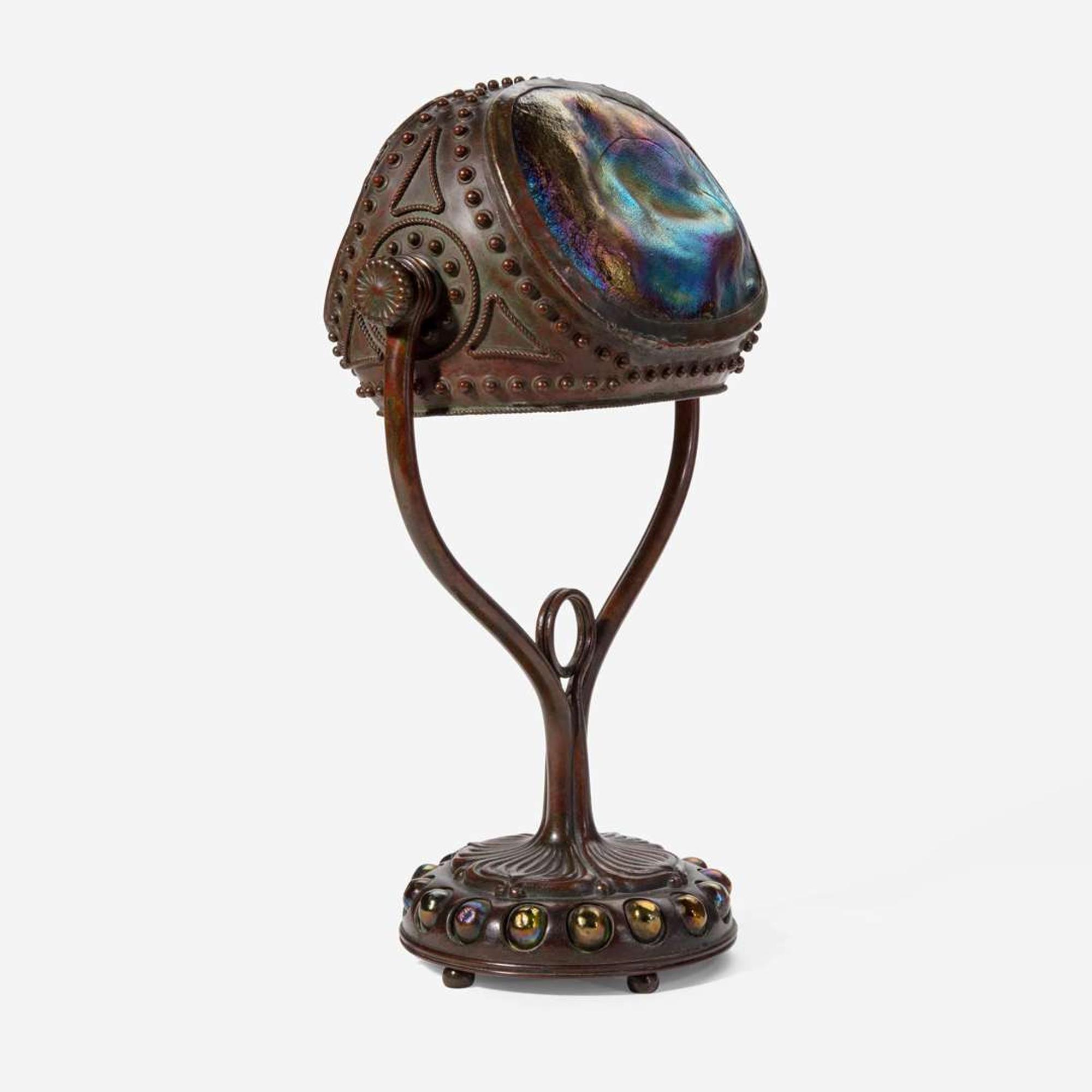 Tiffany Studios (American, active 1878-1933) A "Jeweled Turtleback" Desk Lamp, New York, circa 1905