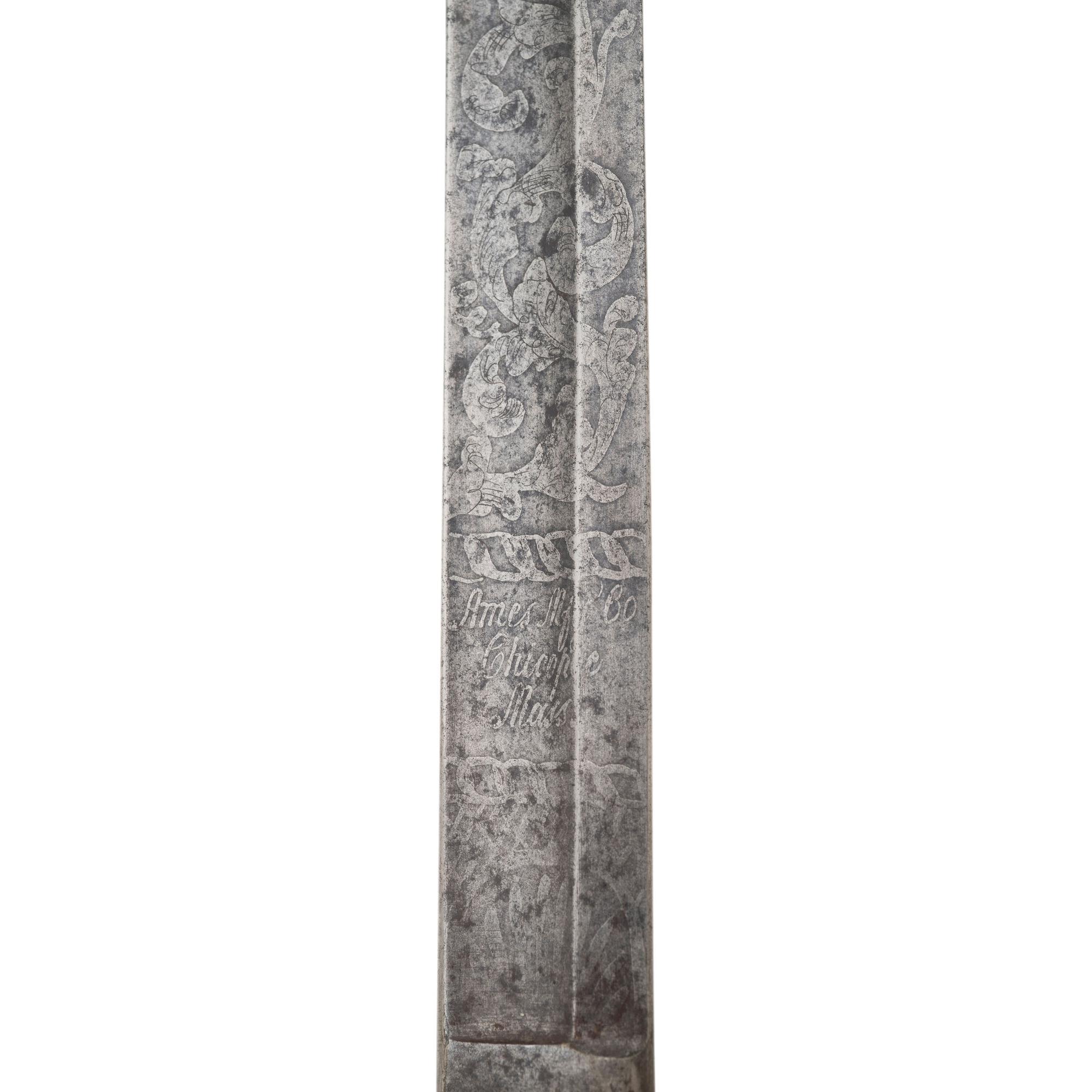 Published Ames Model 1851 General Officers' Sword Inscribed from Confederate Col. WW Horton to Capt. PH Thomas