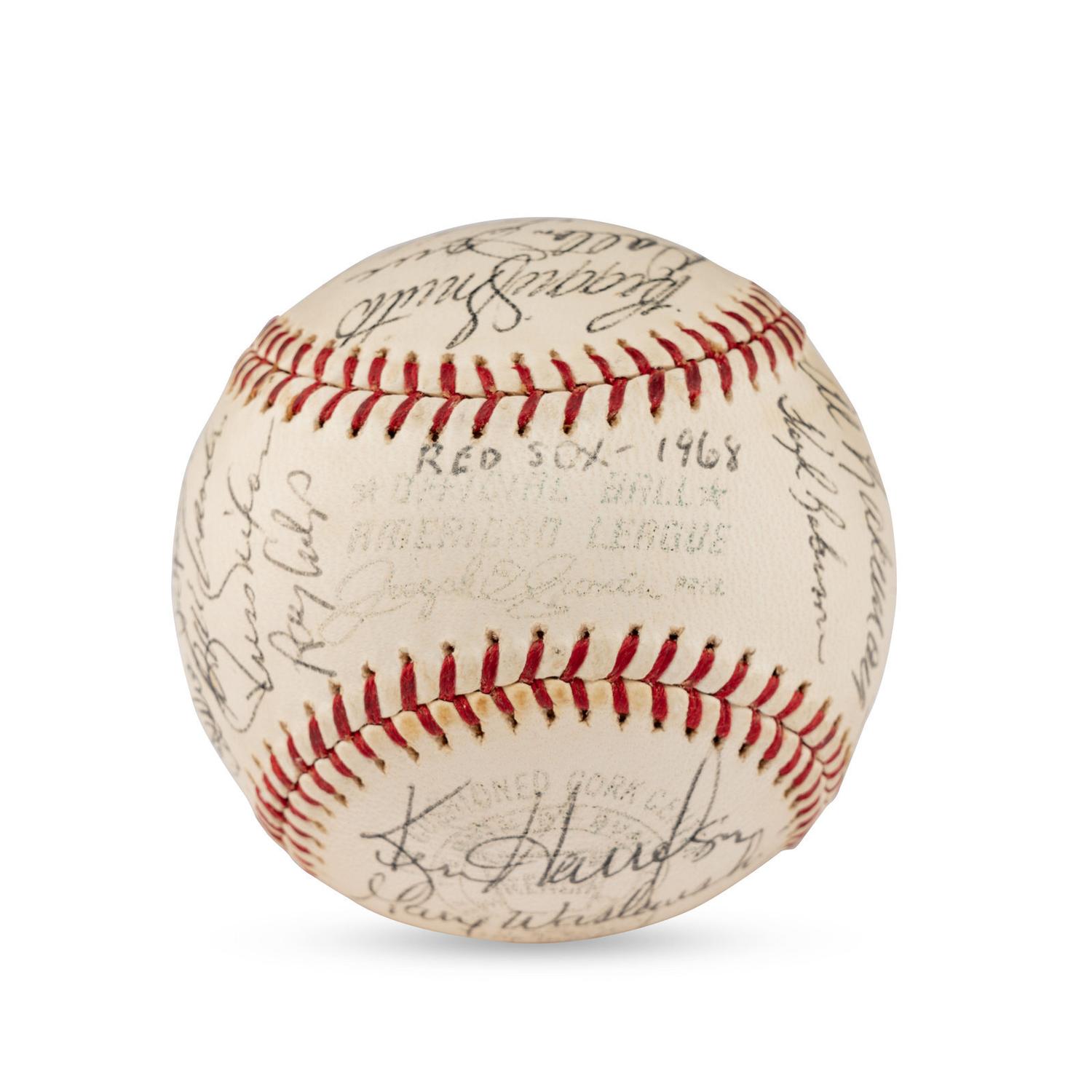 A Large Group of Assorted 1950s-2000s Boston Red Sox Team Signed Autograph Baseballs