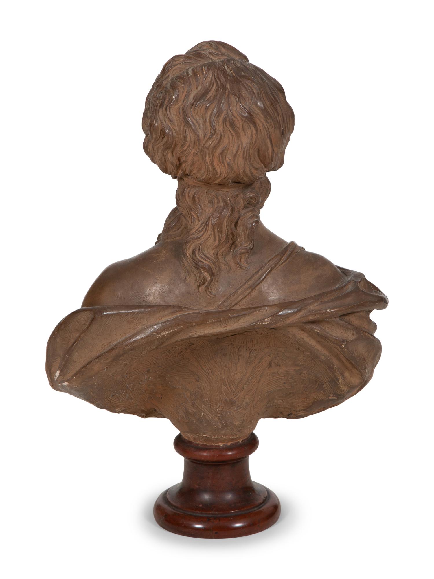 A French Terracotta Bust of a Lady
