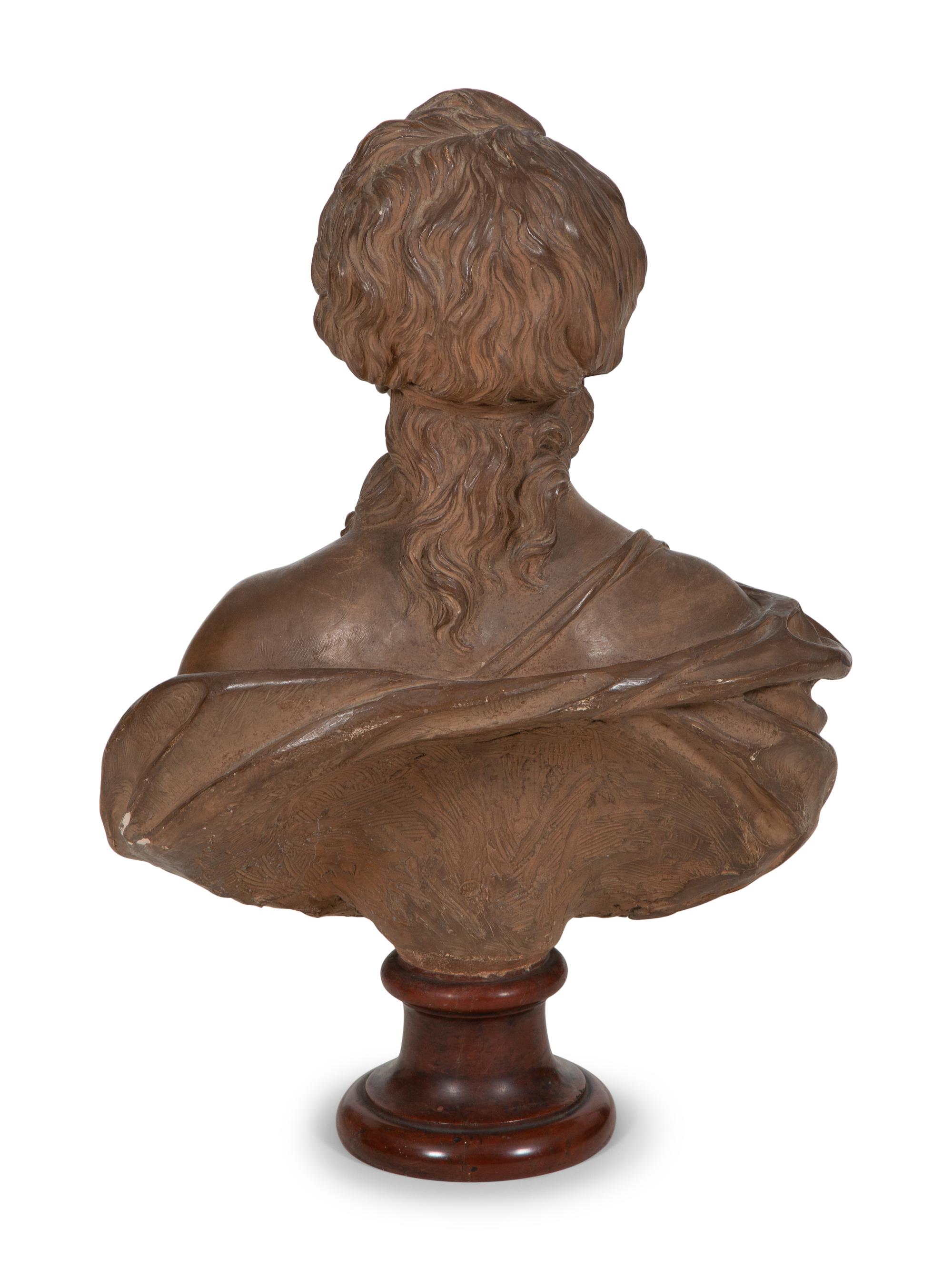 A French Terracotta Bust of a Lady