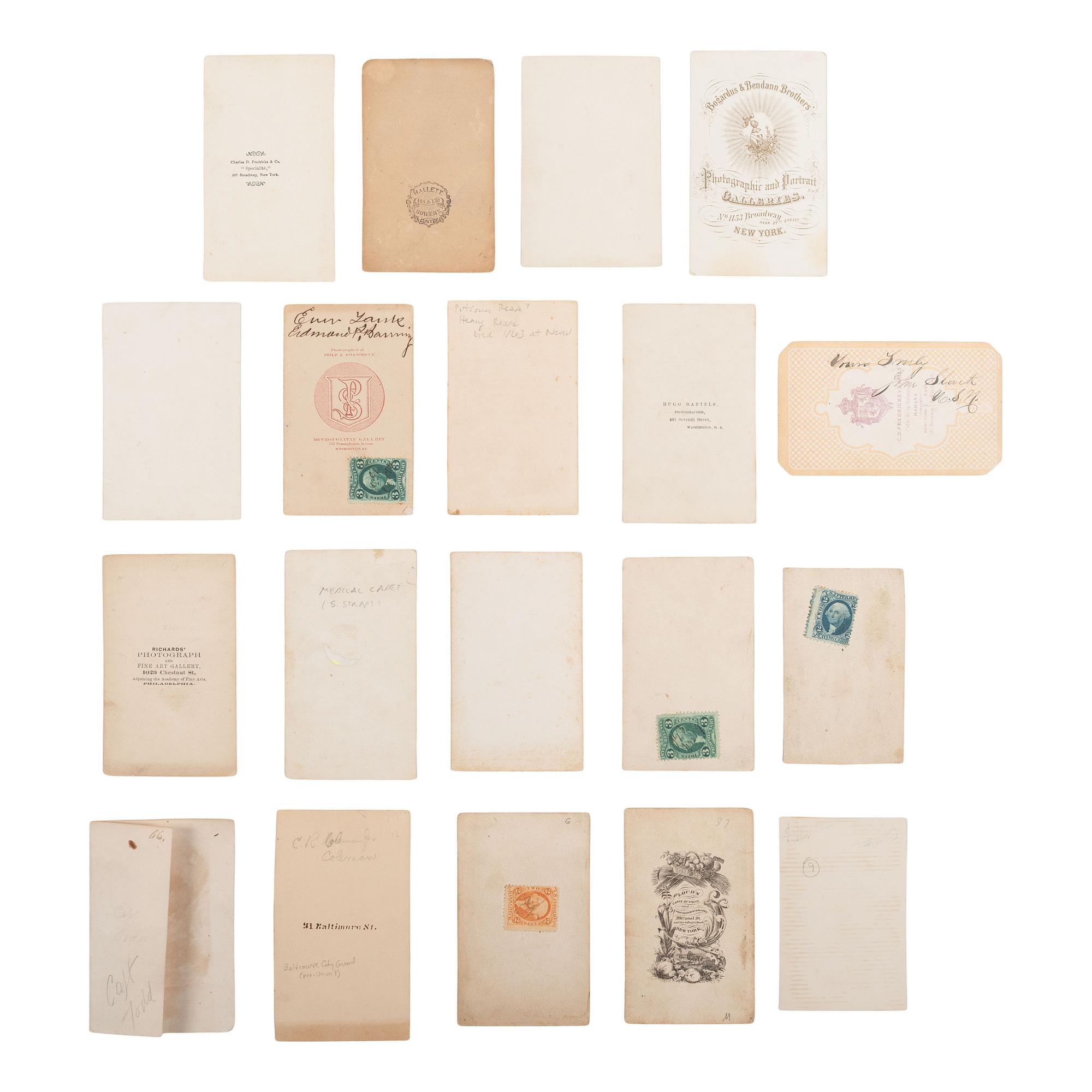 [Civil War] Group of 37 Carte de Visites of Union Officers and Enlisted Men