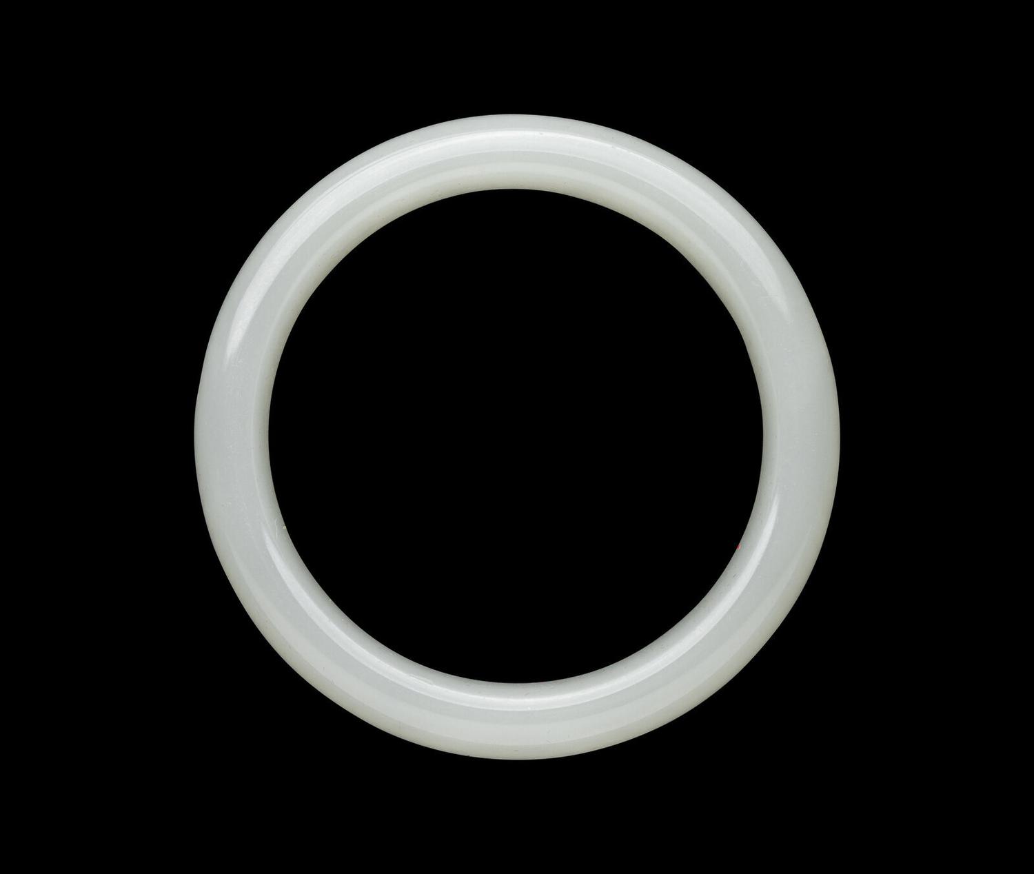 A Chinese White Jade Bangle