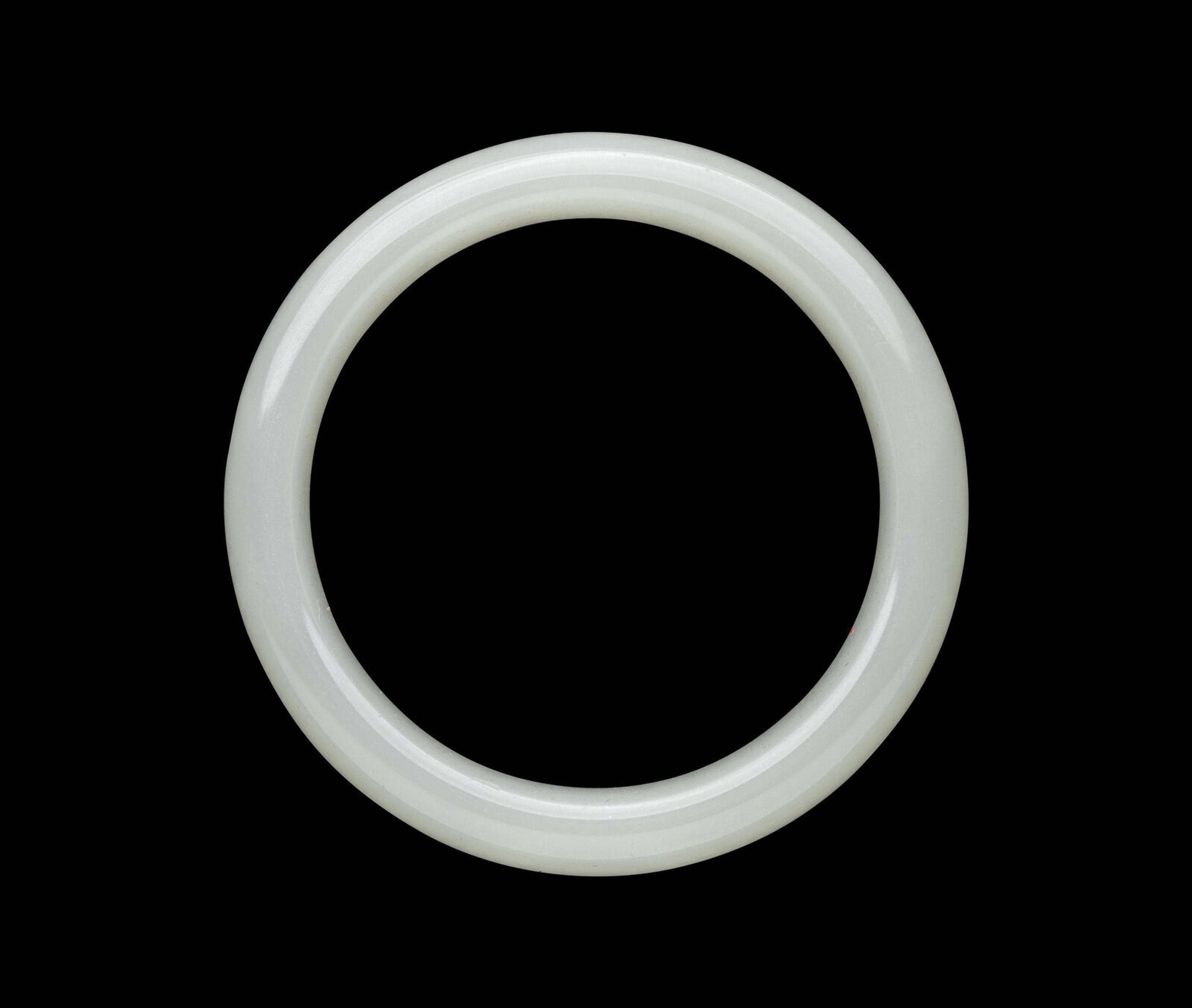 A Chinese White Jade Bangle