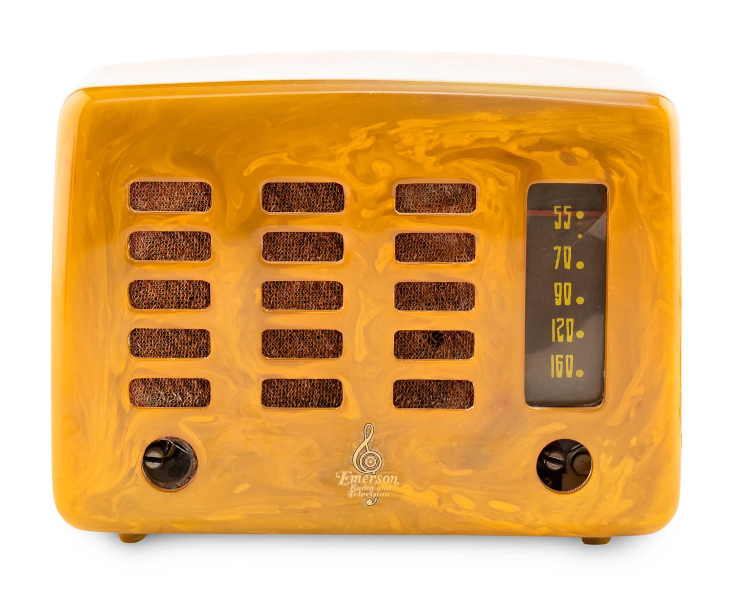An Emerson 564 Slot Grille Radio