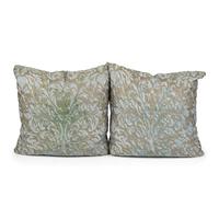A Pair of Fortuny Sevres Throw Pillows
