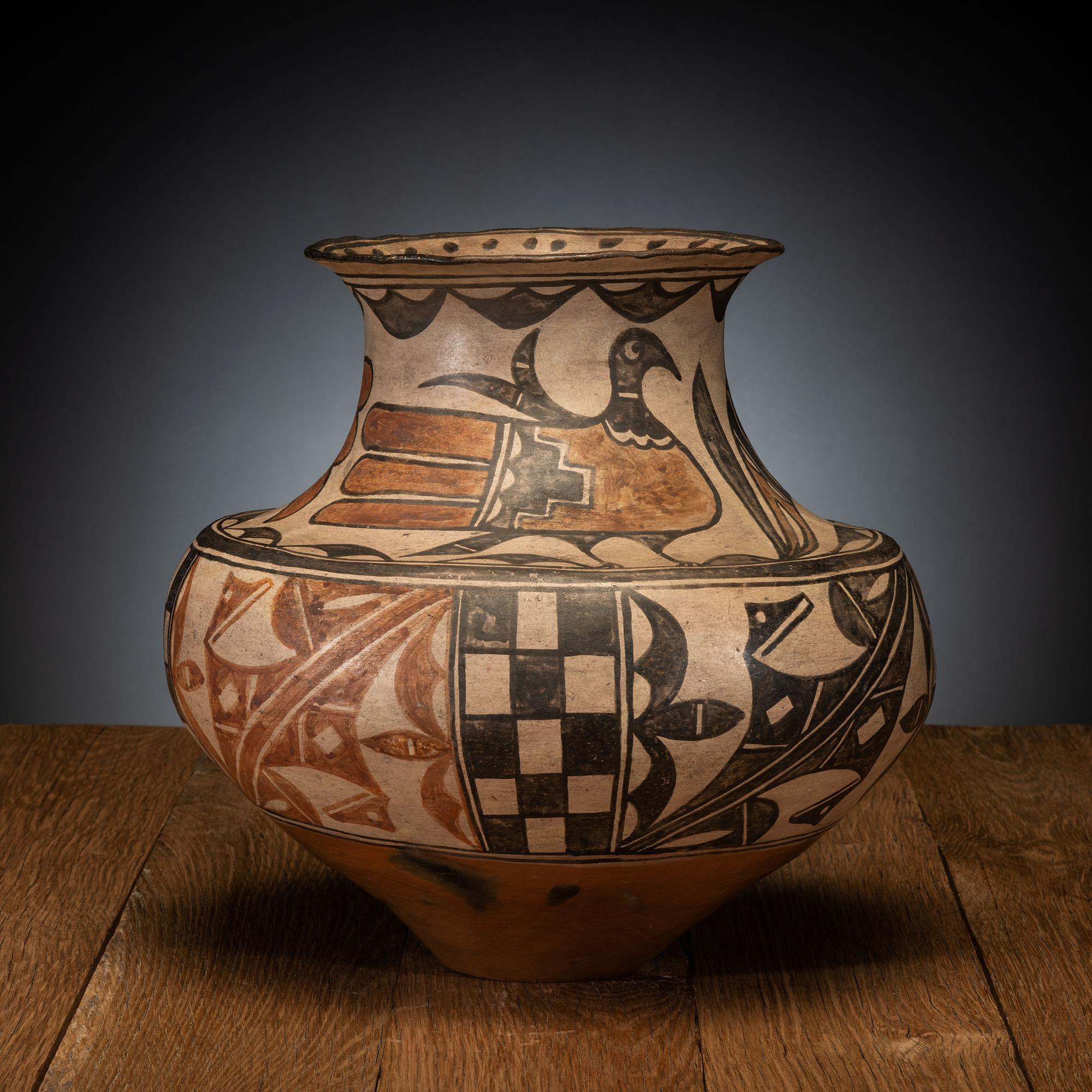 Polychrome Pottery Olla, ca 1910