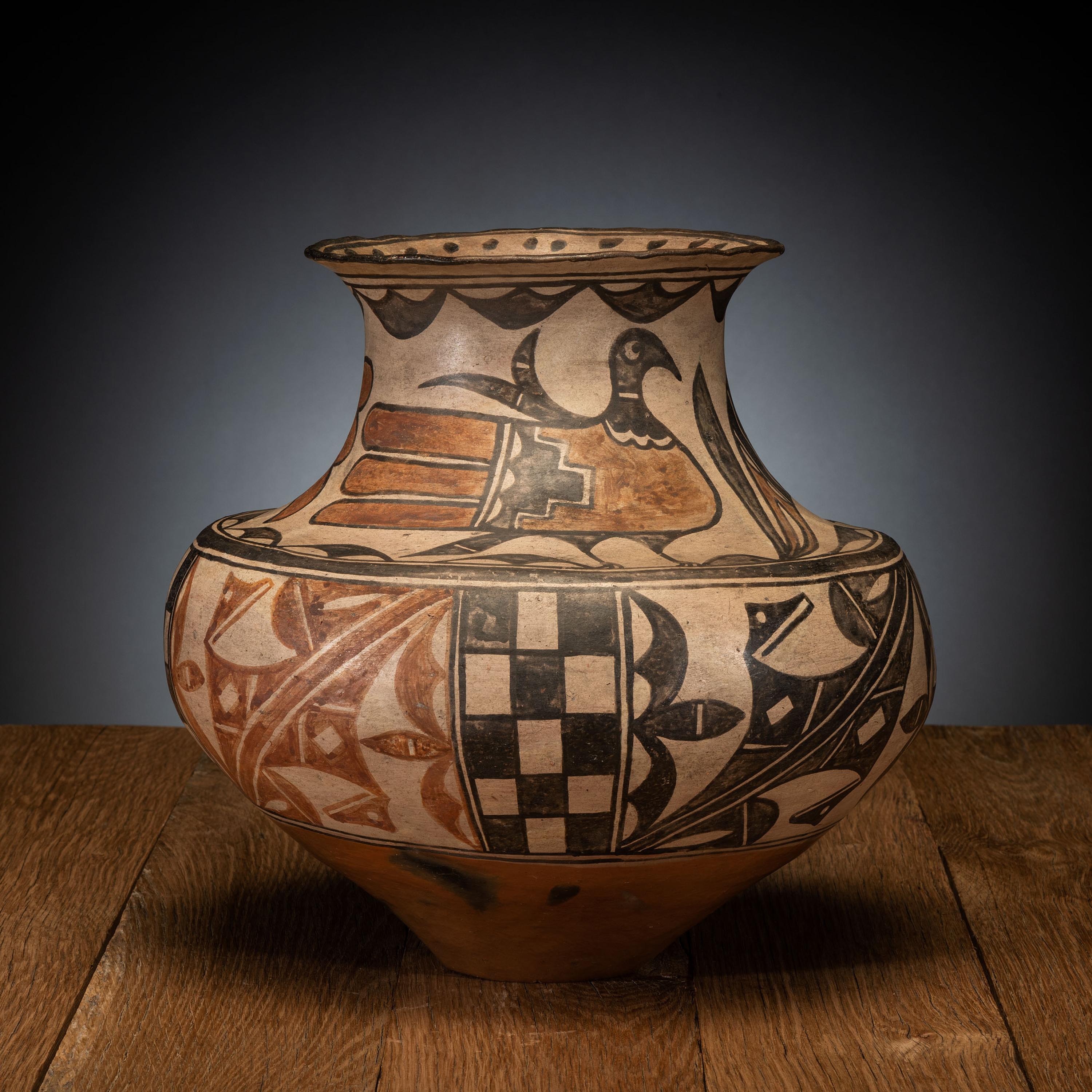 Polychrome Pottery Olla, ca 1910