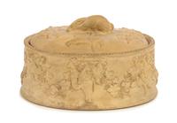A Wedgwood Caneware Tureen Width 9 inches. — 19TH CENTURY