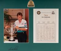 A Nick Price Signed Autographed 1992 PGA Championship Presentation Display,