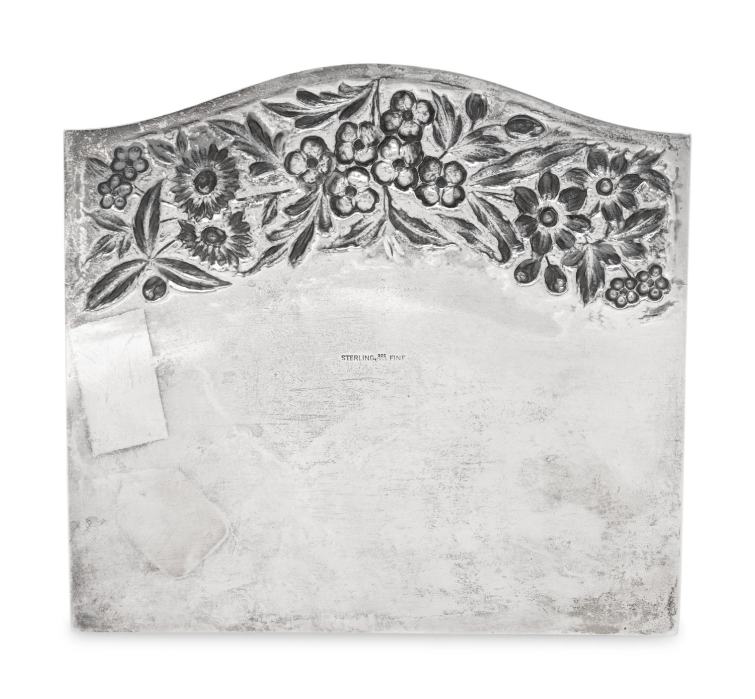 An American Silver Repoussé Letter Organizer