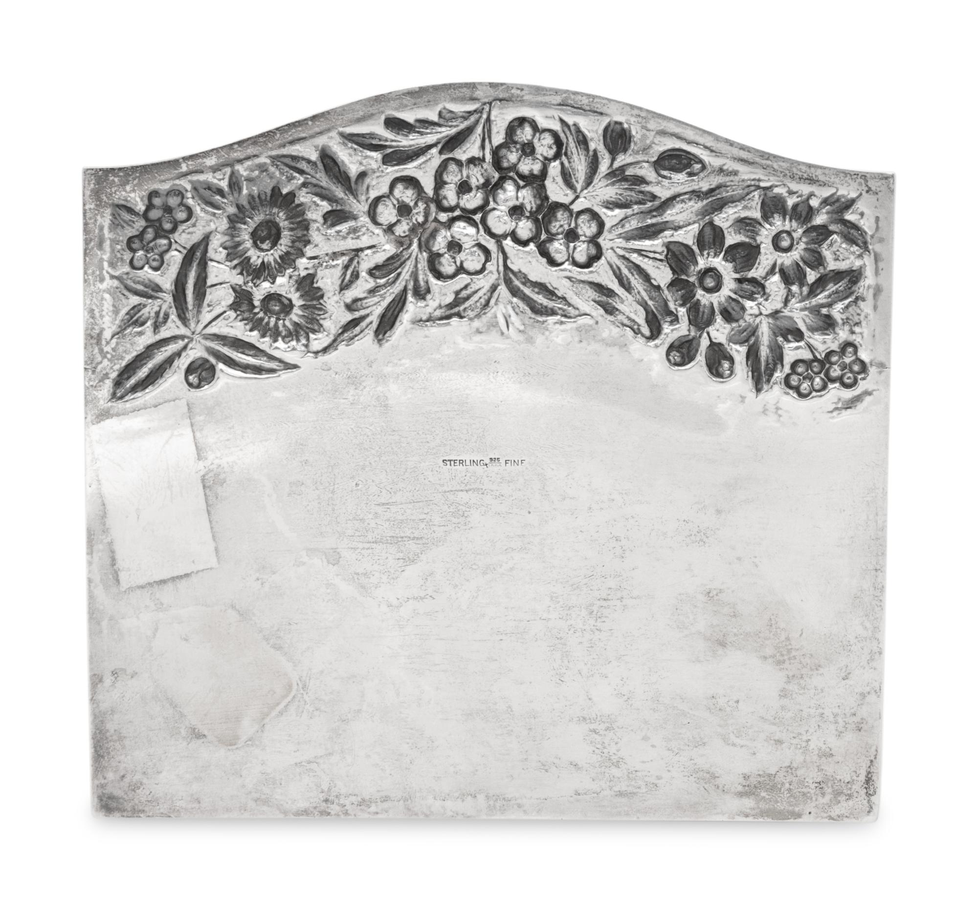 An American Silver Repoussé Letter Organizer