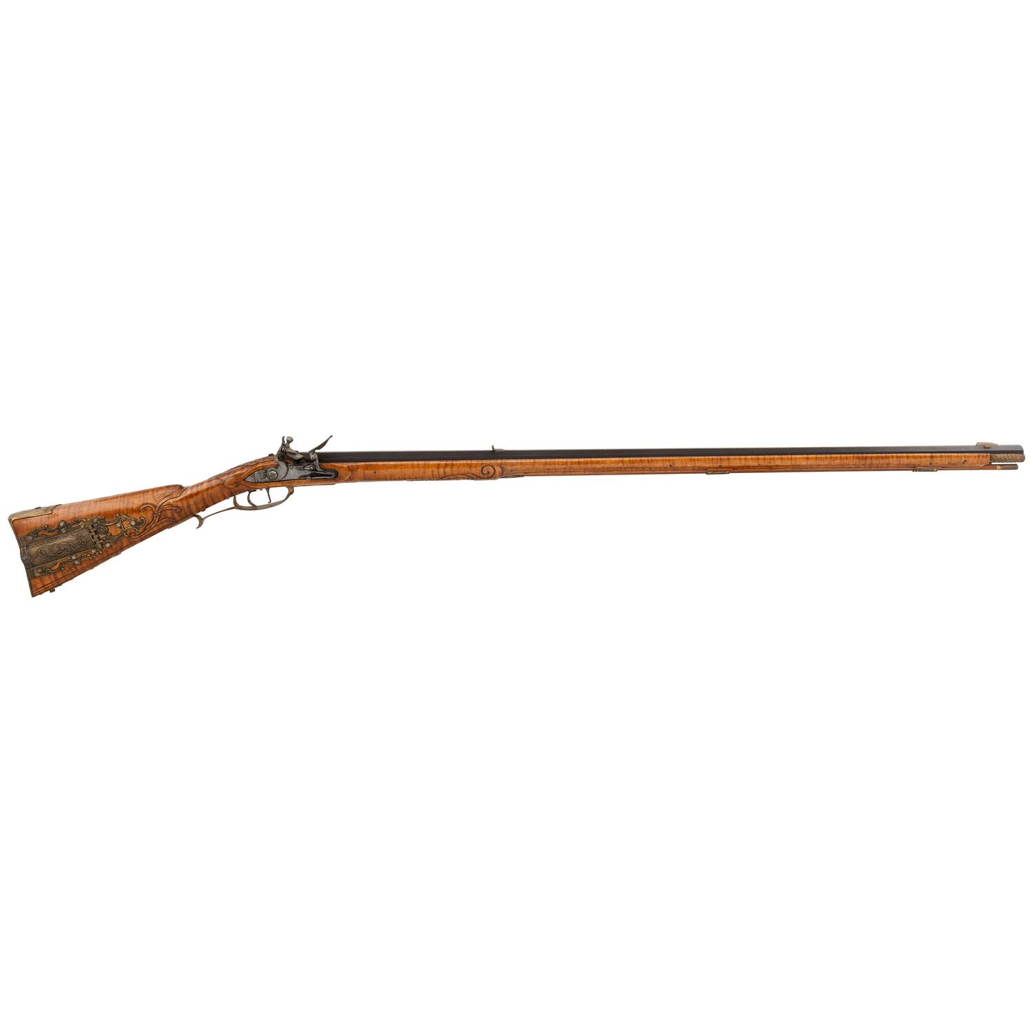 Contemporary York County-Style Fullstock Flintlock Kentucky Long Rifle