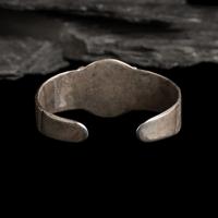 Navajo Ingot and Turquoise Cuff Bracelet