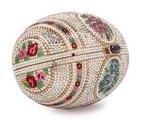 A Judith Leiber Multicolored Egg Minaudiere