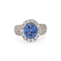 SAPPHIRE AND DIAMOND RING