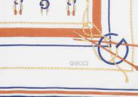 A Gucci Cotton Pocket Square, 16" x 16".