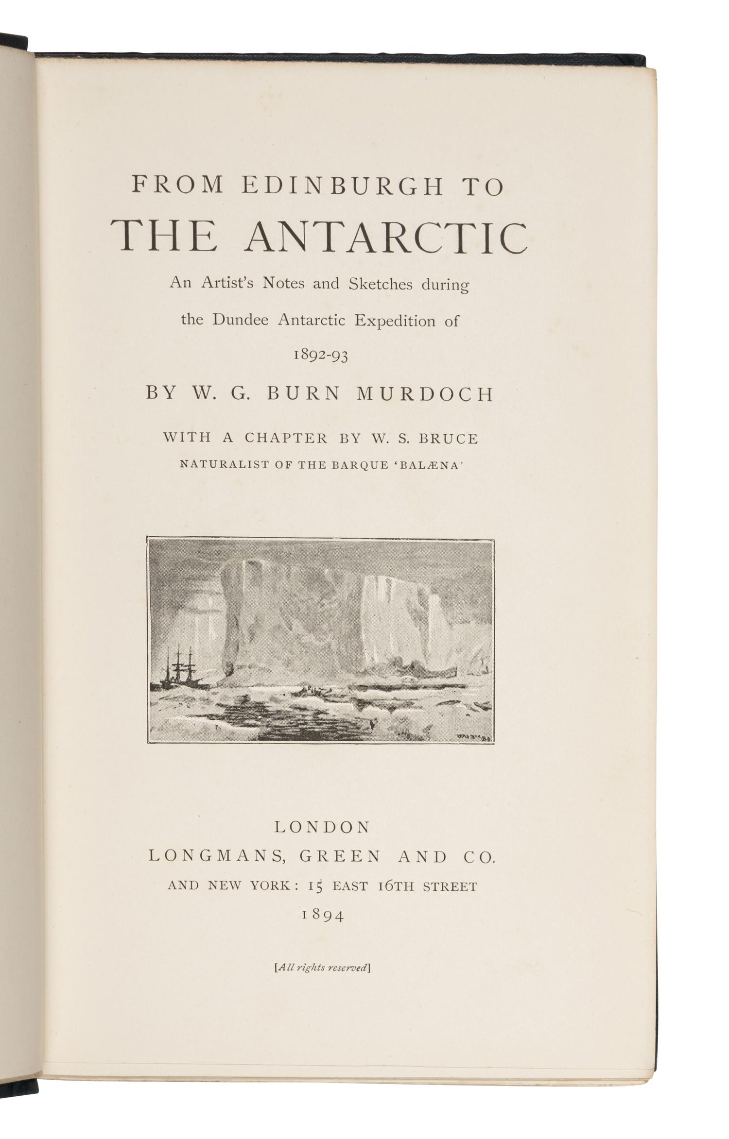 [ANTARCTIC EXPLORATION]. A group of 7 works, including: