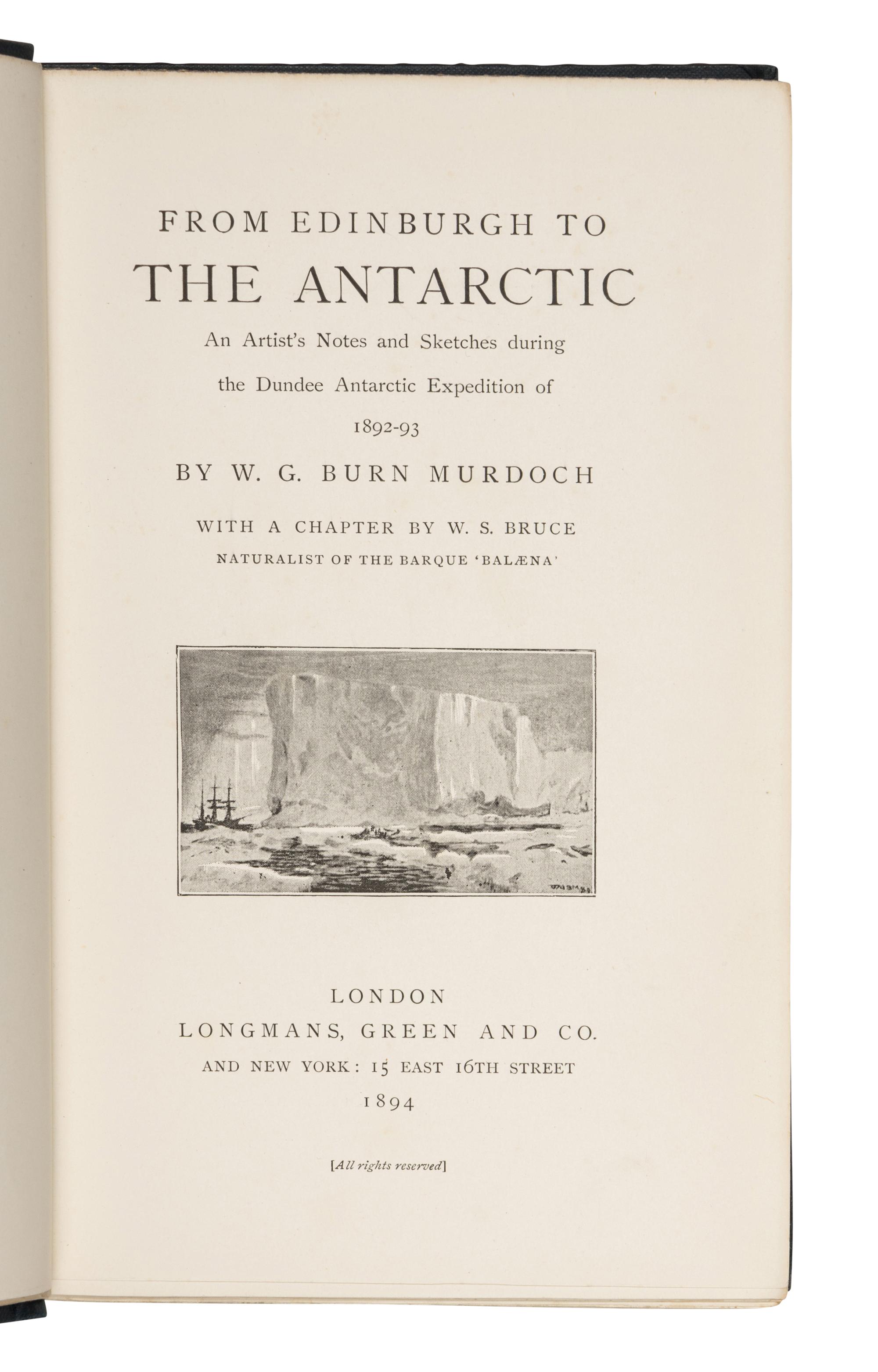 [ANTARCTIC EXPLORATION]. A group of 7 works, including:
