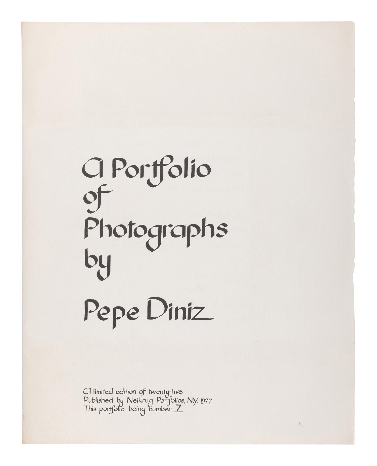 A Portfolio of Photographs by Pepe Diniz, 1977 (suite of 15)