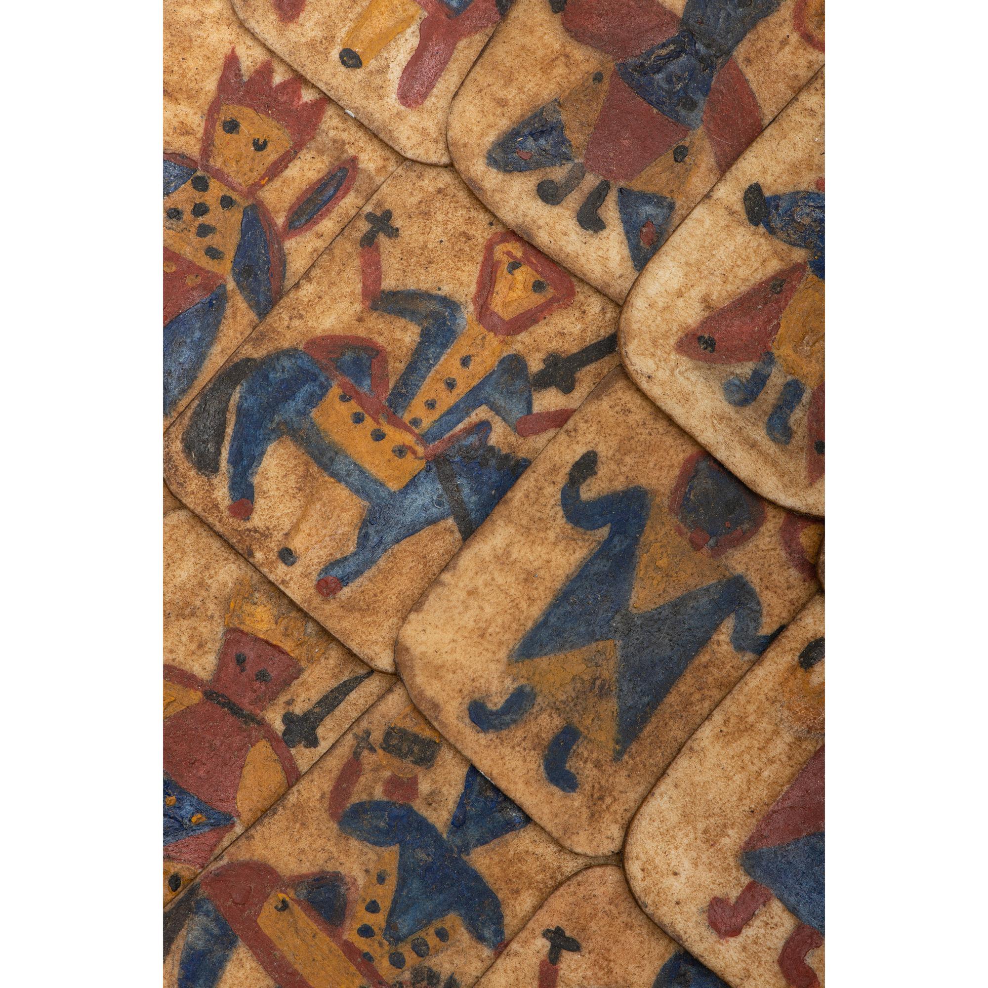 Apache Painted Rawhide Playing Cards