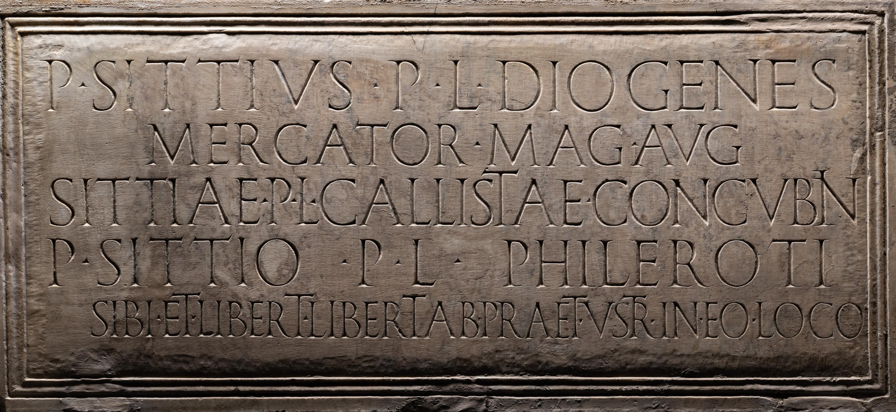 A Roman Marble Inscribed Panel