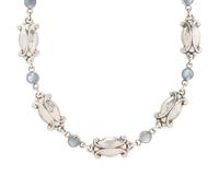 GEORG JENSEN, STERLING SILVER AND MOONSTONE NECKLACE