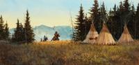 Gerry Metz, (American, b. 1943), Approaching Camp