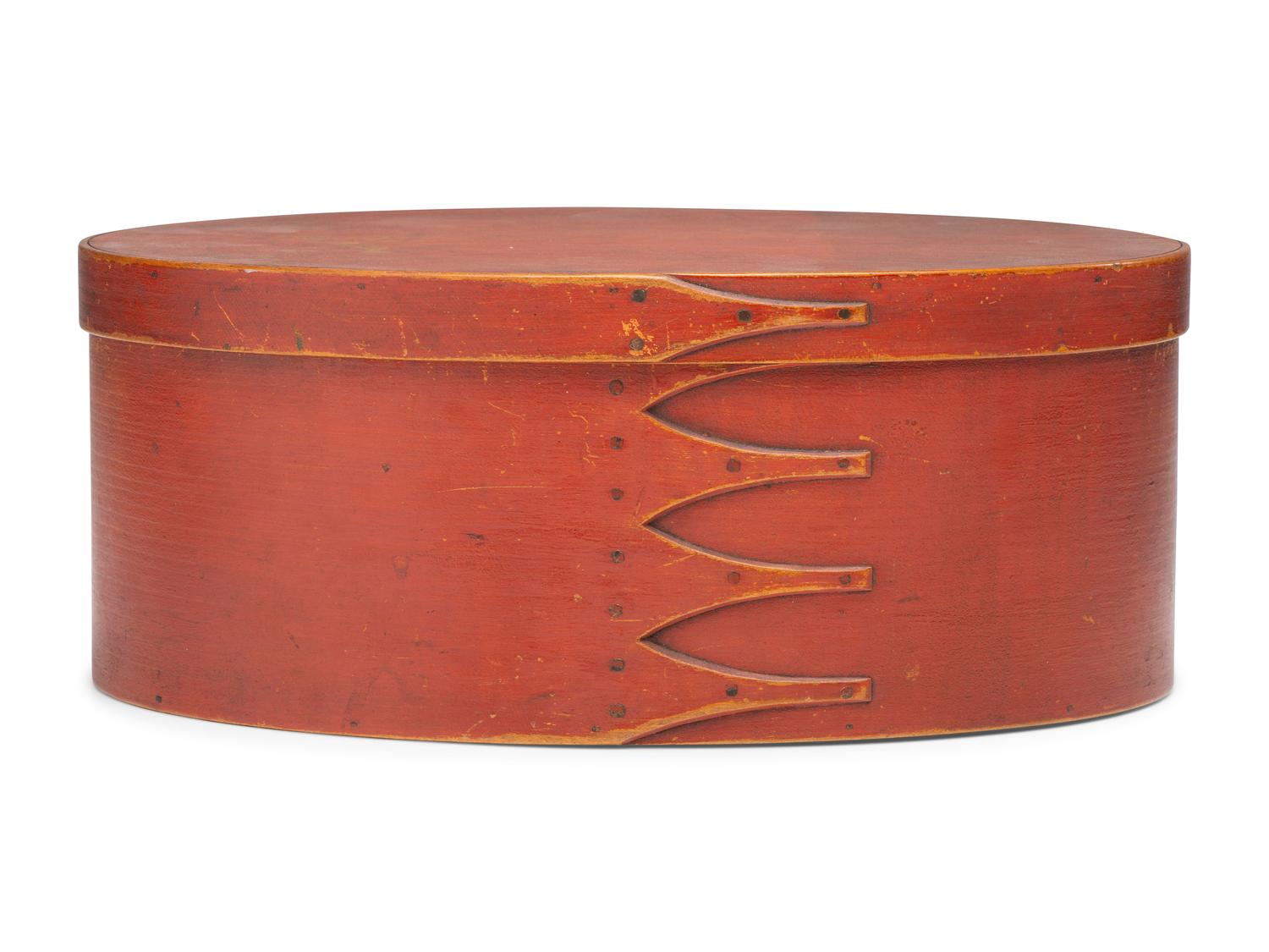 A Paint Decorated Shaker Bentwood Box