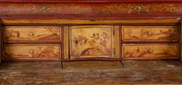 An Italian Chinoiserie-Decorated Painted Secretary Bureau